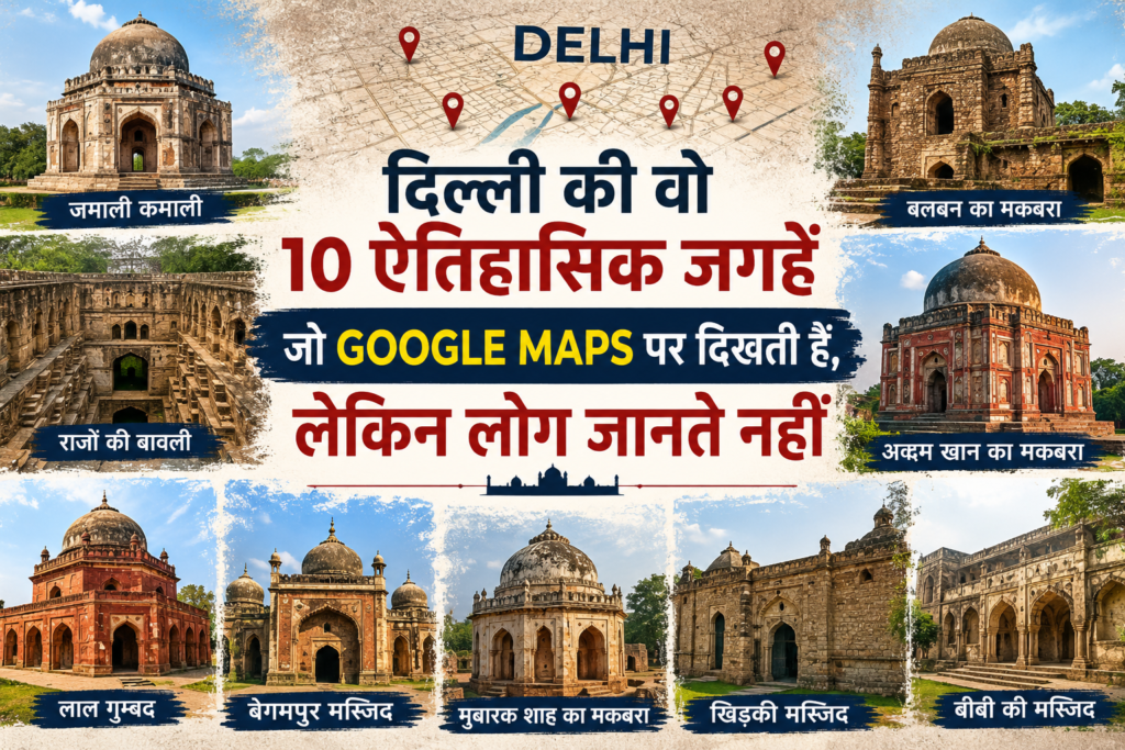 दिल्ली की 10 कम चर्चित ऐतिहासिक जगहें