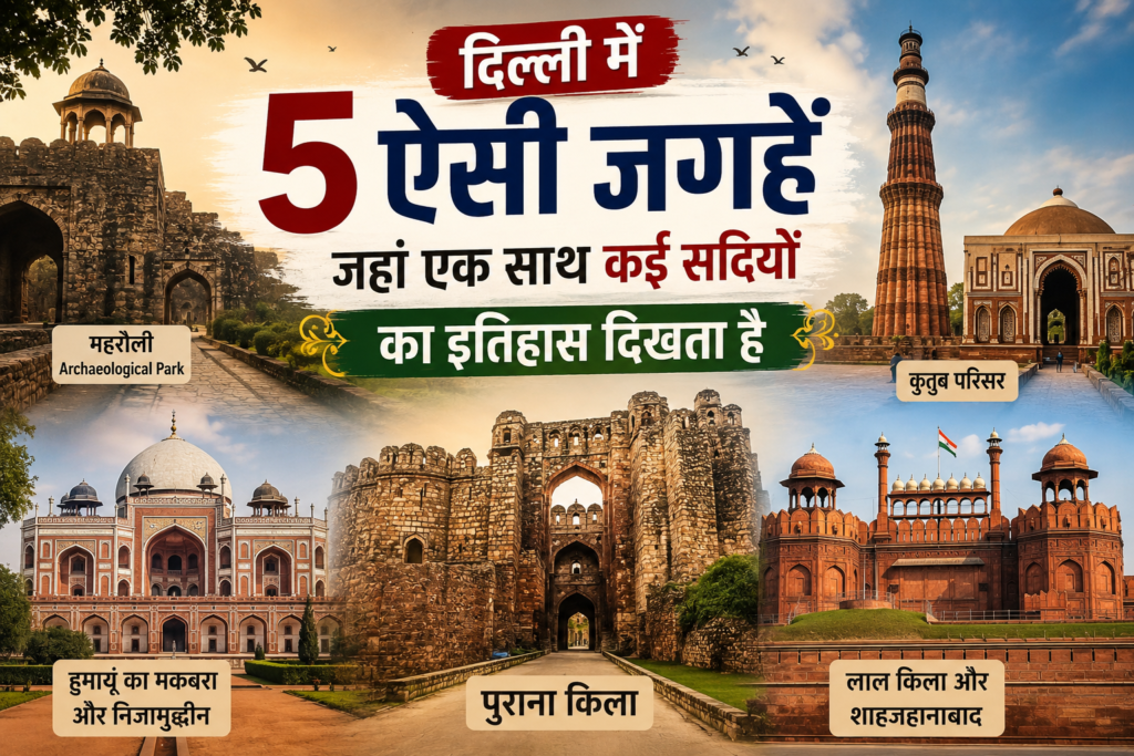 दिल्ली की 5 ऐतिहासिक जगहों में कई सदियों की विरासत