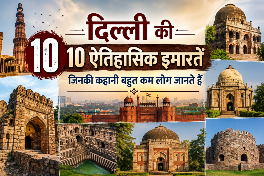 दिल्ली की 10 ऐतिहासिक इमारतें और उनकी अनसुनी कहानियां