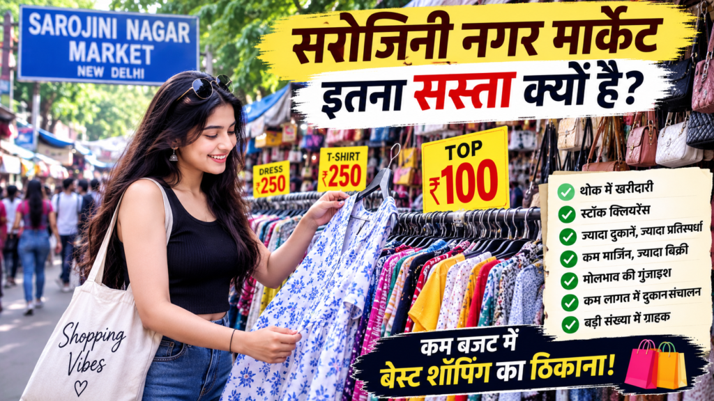 सरोजिनी नगर मार्केट इतना सस्ता क्यों है