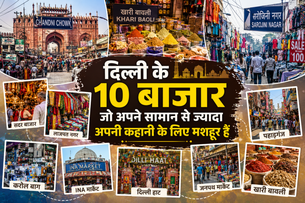 दिल्ली के 10 मशहूर बाजार और उनकी अनोखी कहानियां