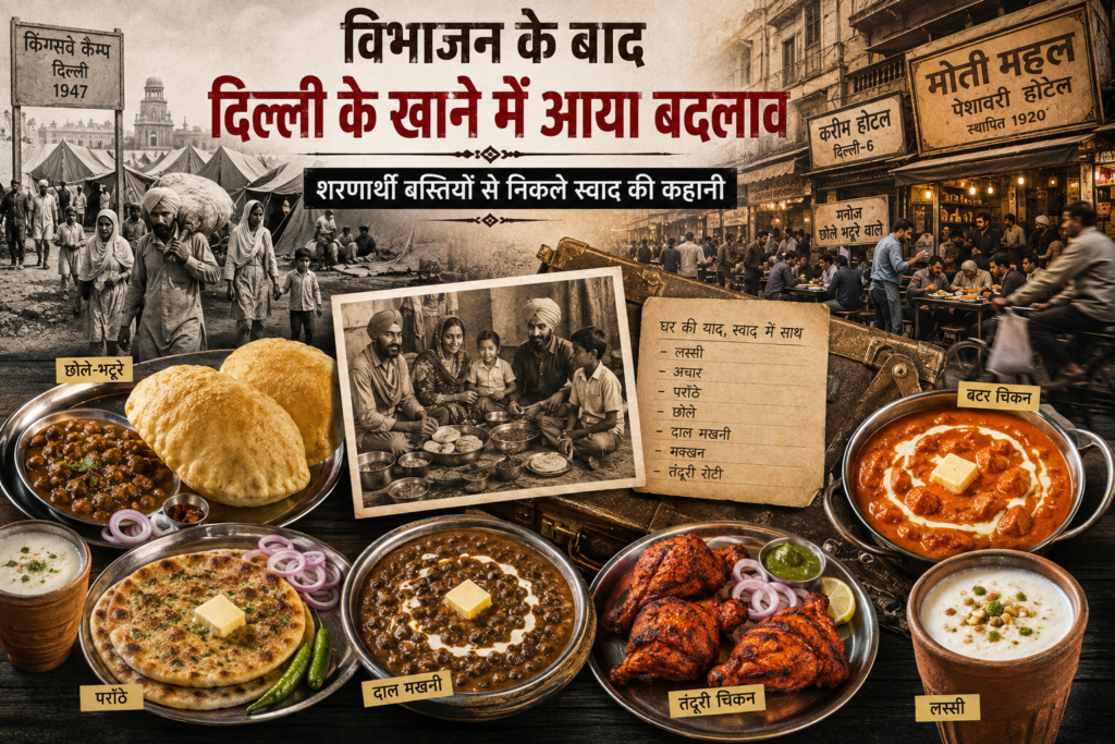 विभाजन के बाद दिल्ली के खाने में आए बदलाव और पंजाबी स्वाद की झलक