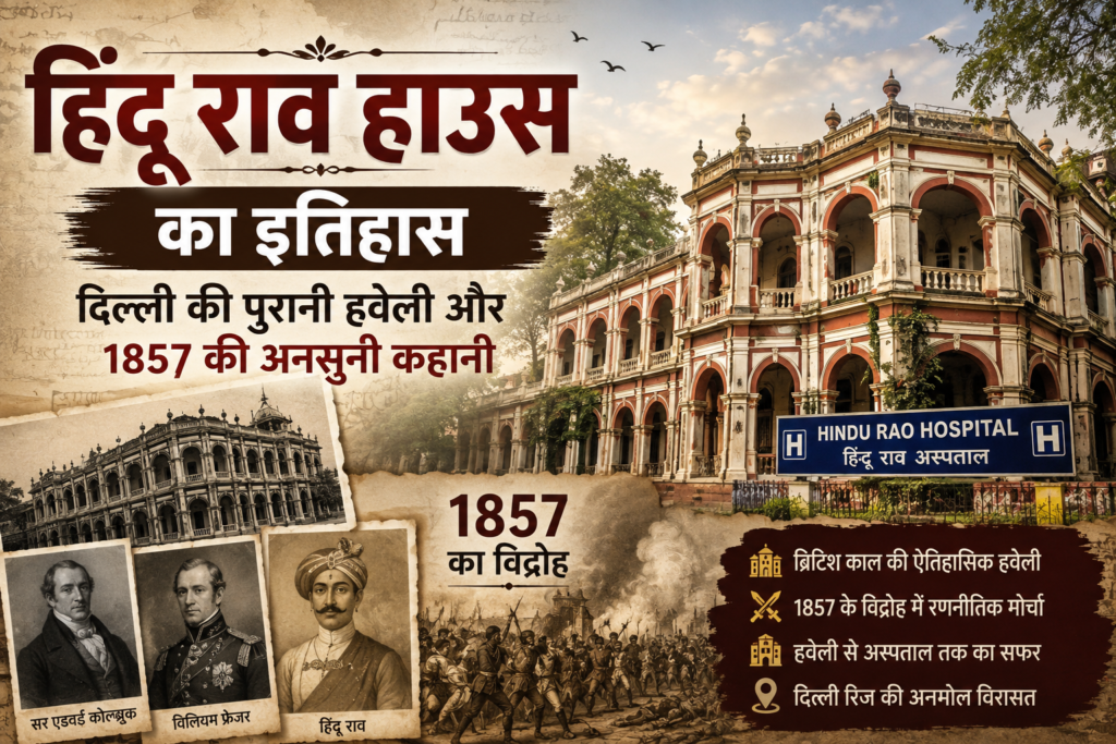 “दिल्ली के हिंदू राव हाउस की ऐतिहासिक इमारत और 1857 का इतिहास”
